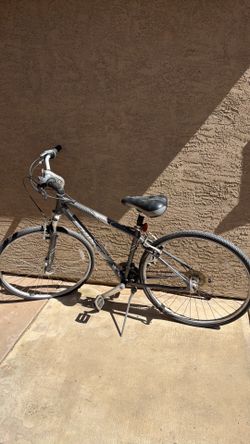 Bike black and silver