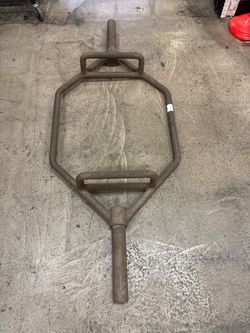 Used Synergee 50lb Olympic Hex Bar - Rusted