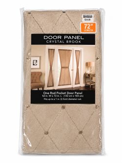 Crystal Brook Rod Pocket Door Panel 52x72