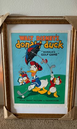 Disney Donald Duck ten color serigraph vintage collectible
