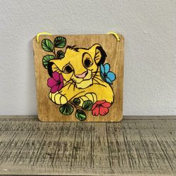 Simba The Lion King Wood Burning 6x6”