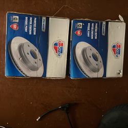 2 Brand New Front Rotors 