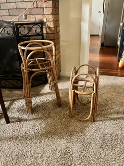 Rattan Plant Stands