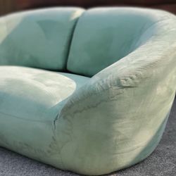 Green Loveseat Couch “WE DELIVER”