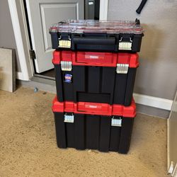 Craftsman Three Tiered Tool Chest With Roller Cart