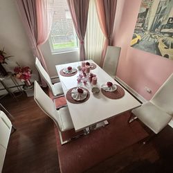 Kitchen Table With Chairs Leather 