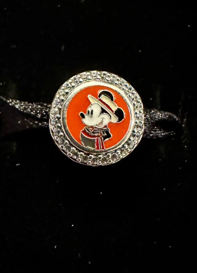 Disney Parks Pandora EPCOT Italy World Showcase Mickey Mouse Button Charm Park Exclusive