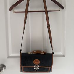 Dooney & Bourke Black and Tan Crossbody Bag