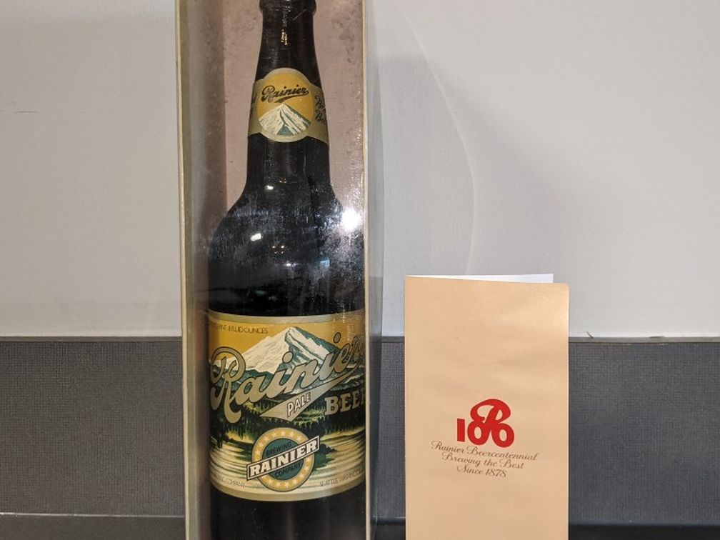 Vintage 1978 Limited Edition 100 Year Anniversary Rainier Beer Bottle