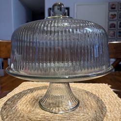 Beautiful Glass Cake Platter