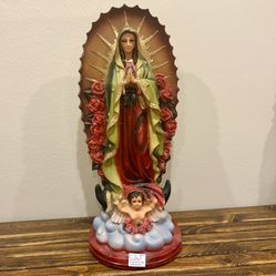Imagen de la Virgen de Guadalupe / Our Lady of Guadalupe 24x12x10”