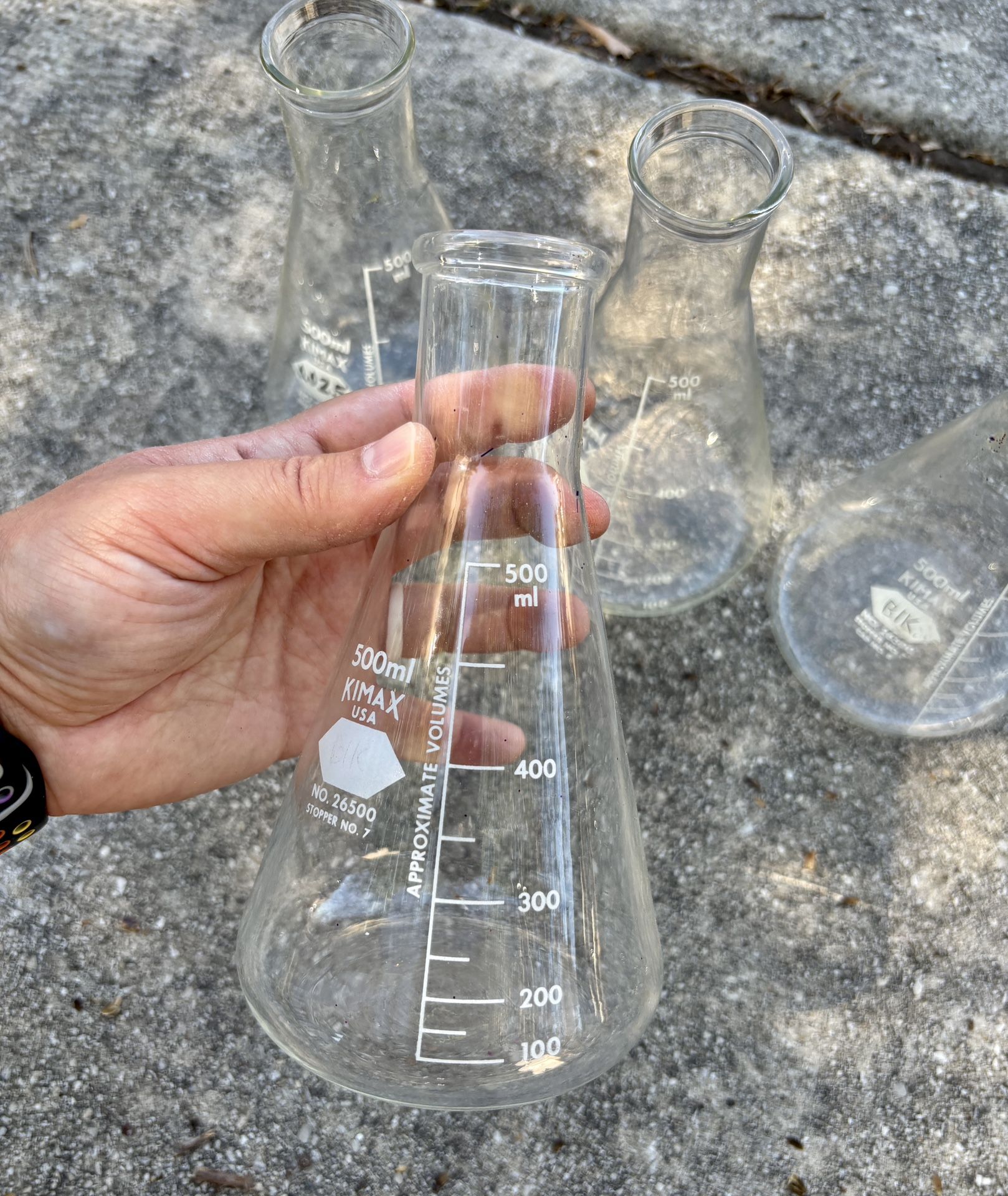 Kimax 500mL Erlenmeyer Flasks (Laboratory Glassware)