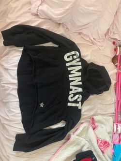 Justice gymnast cropped sweater