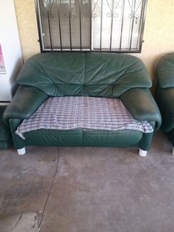 Free  green leather sofas