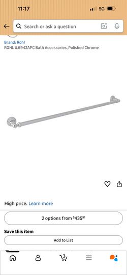 Rohl Polished Chrome Bath Accessories