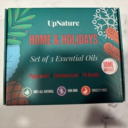 Up Nature Home & Holidays Set Of 3 Essential Oils 10ML Bottles - Brand New