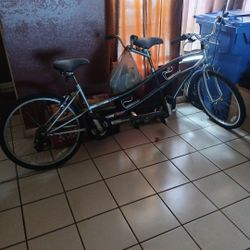 Tandem bicycle.