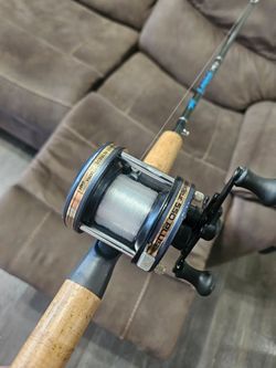 Abu Garcia ambassador 550 plus falcon coastal xg popper rod reel combo