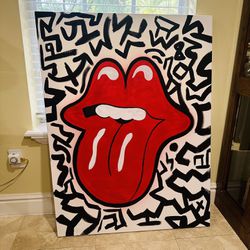 Rolling Stones Custom Painting 