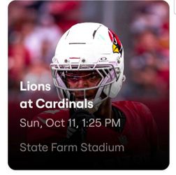 Cardinals vs Lions - Sun Oct 11