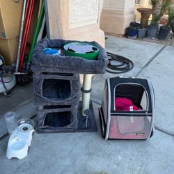 Cat Pet Supplies Bed Pole Carry Backpack 