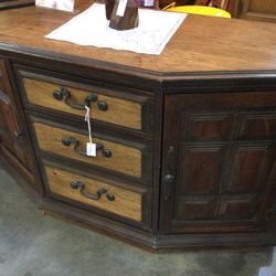 Vintage Lou Register Cabinet TV Stand