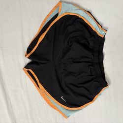 Nike Women’s Athletic Shorts Size Small - Black/Orange/Teal