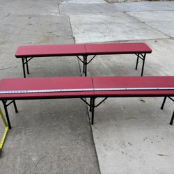 2 Pack Portable Folding Bench