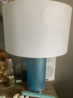Lamp with new white shade