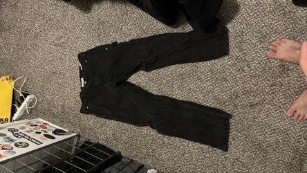 Pacsun Washed black carpenter jeans