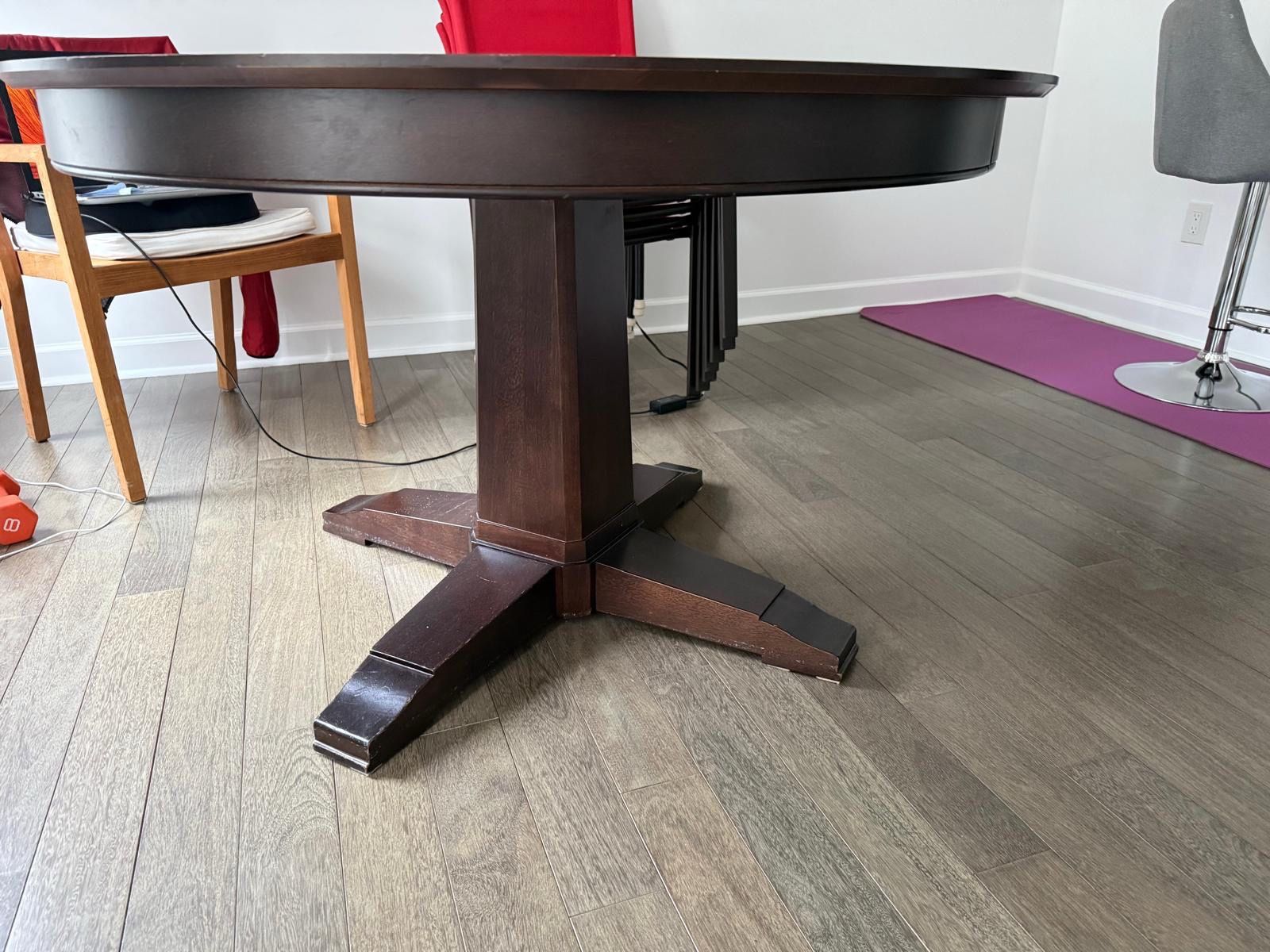 Solid wood dining table