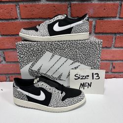 Nike Air Jordan 1 Low OG ‘Black Cement’ Size 13