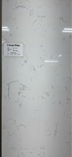 Carrara White Quartz Countertop Available In Different Sizes