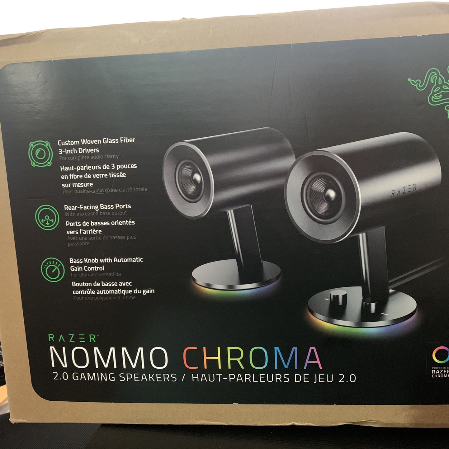 RAZER NOMMO CHROMA 2.0 GAMING SPEAKERS for Sale in