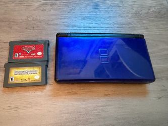 Nintendo DS Lite Blue with 2 GBA Games