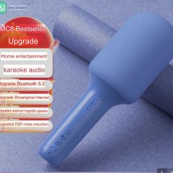 MC8 Wireless Bluetooth Microphone Karaoke Microphone for Kids Adults
