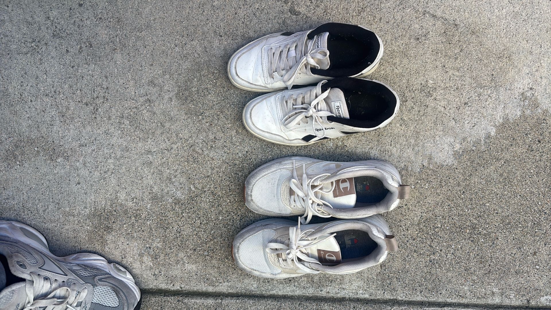 Reebok And Champions Shoes In Women Size 7.5