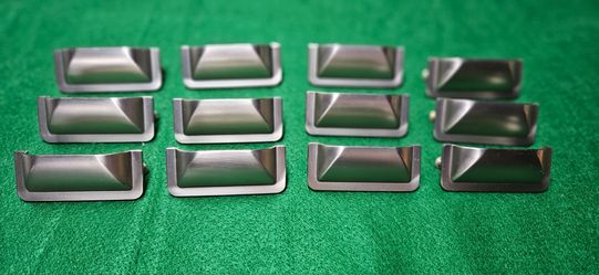 Set of 12 aluminum handles w/screws