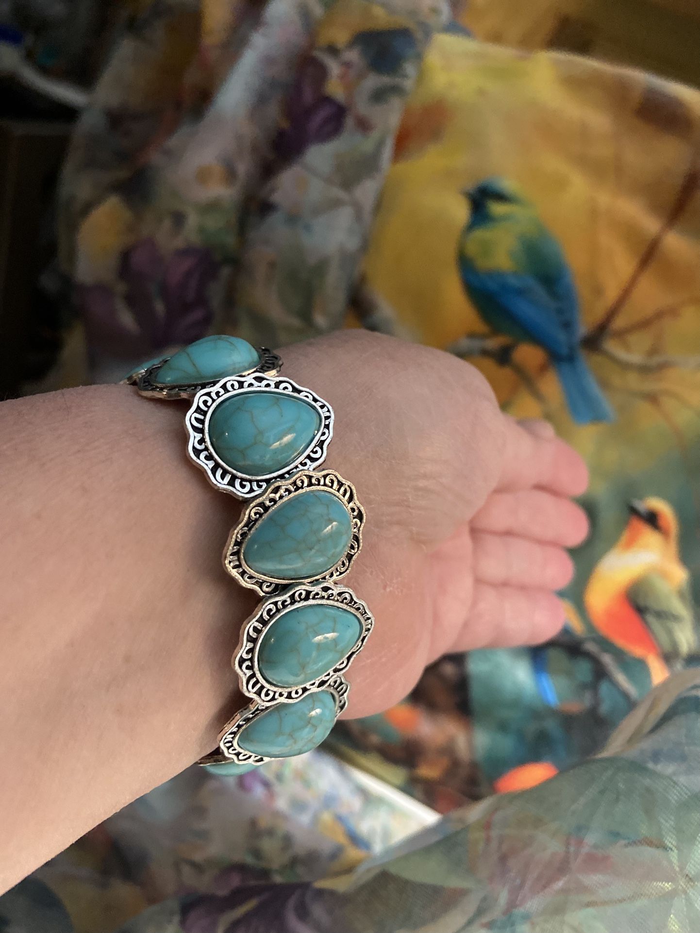 😍💥TURQUOISE BRACELET TEARDROP