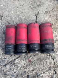 Pittsburgh Pro CR-MO Deep Impact Socket Set (4pc)