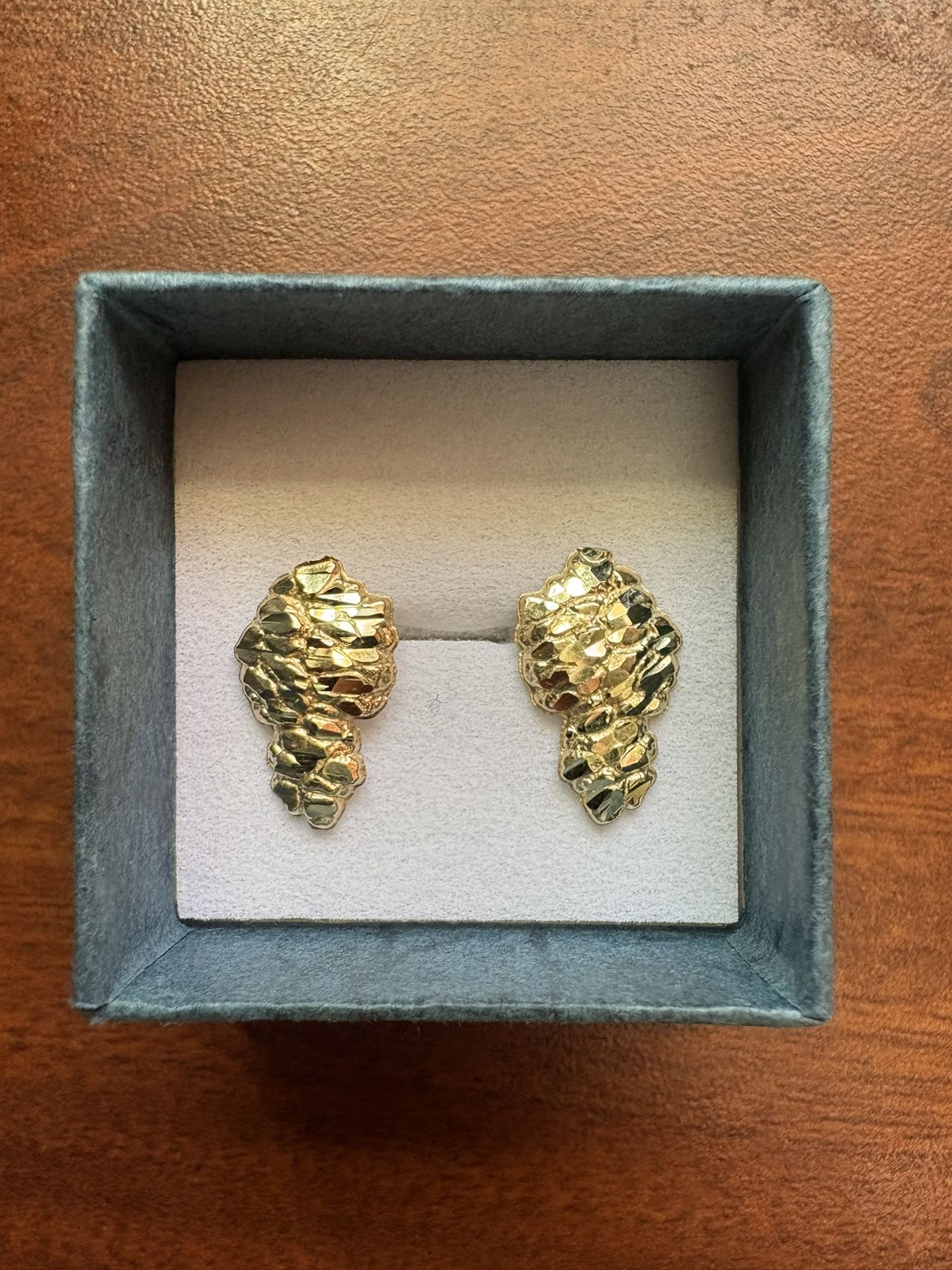 Gold Nugget Earrings