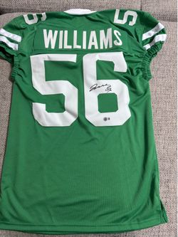 Quincy Williams signed autograph custom jersey- Beckett coa - New York Jets