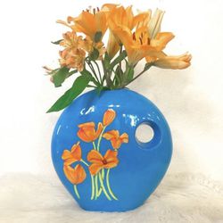 Blue Flower Vase 