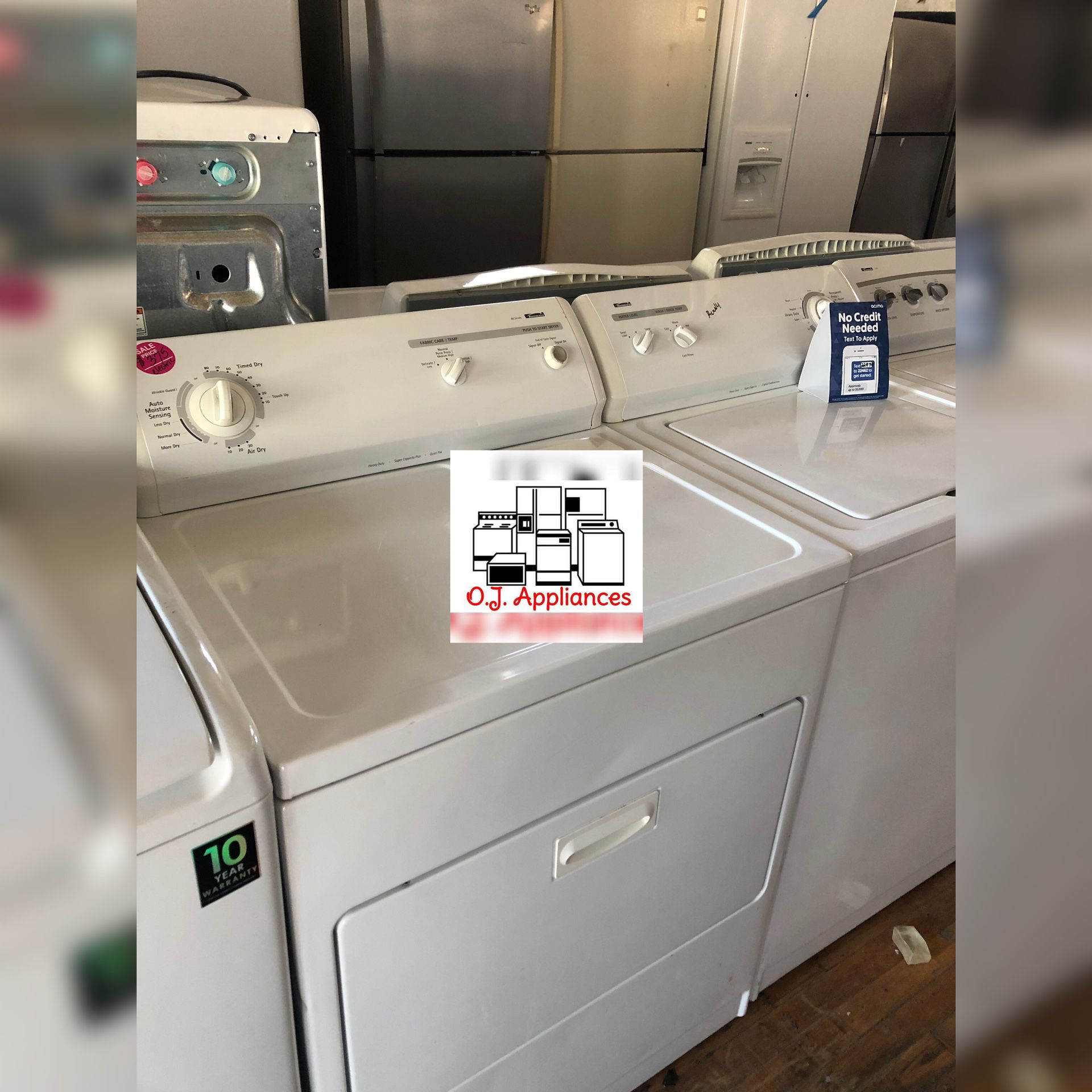 Kenmore white washer and dryer duo electric