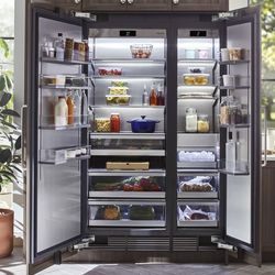 *Open Box* Signature Kitchen Suite 48” Built-in Panel Ready Side By Side Refrigerator 