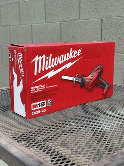 Milwaukee 2625-20 M18 HACKZALL One-Handed Recip Saw — Tool Only, New