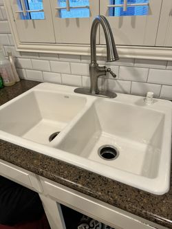 Kohler Cast Iron Sink 33x22