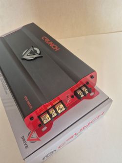 Crunch 3725 Watts Car Amplifier 1 OHM STABLE BUILT IN CROSSOVER WITH BASS CONTROL CAR AMPLIFIER