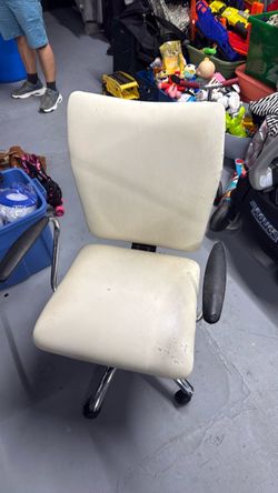 Vintage Office Chair with Chrome Base
