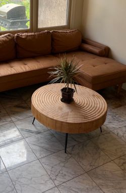 Round Wooded Coffee Table